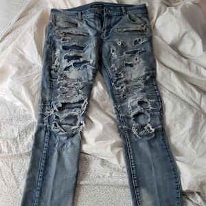 Embellish Biker Jeans
